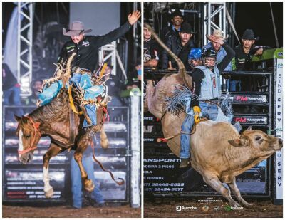 Imagem da notícia Ekip Rozeta em Alcinópolis: Lucas Dantas em cavalo e David Silvestre em touro são os destaques da noite de quinta-feira